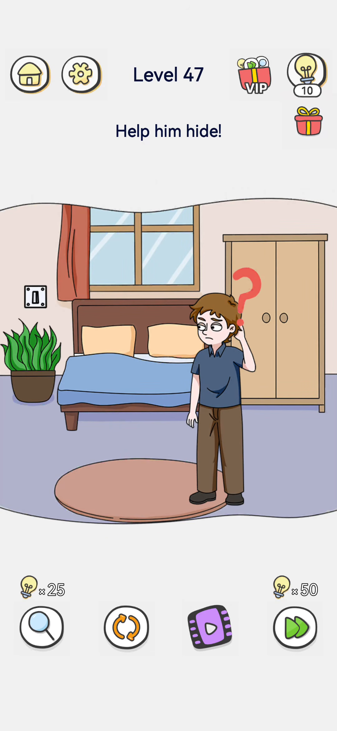 Brain Out 2 level 47 walkthrough key frame 2