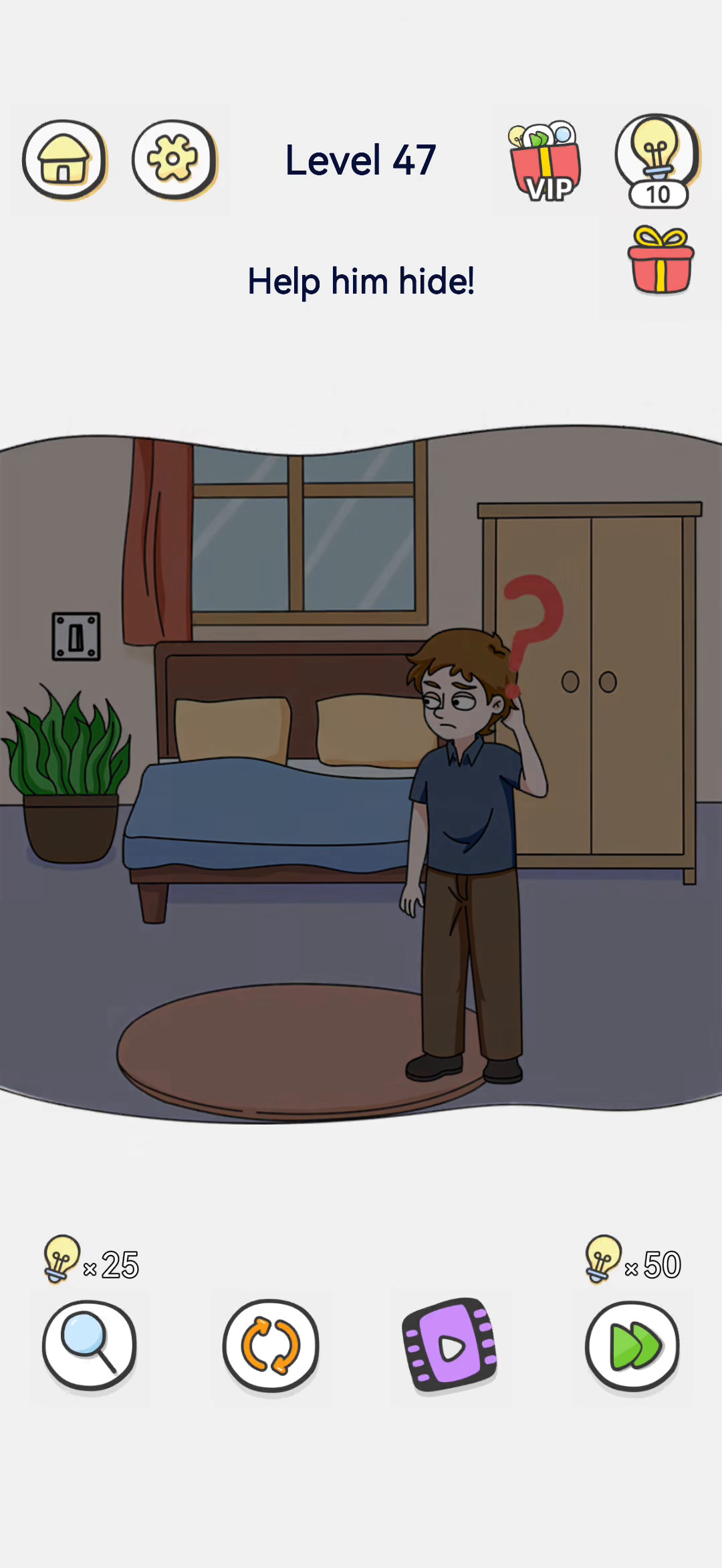 Brain Out 2 level 47 walkthrough key frame 3