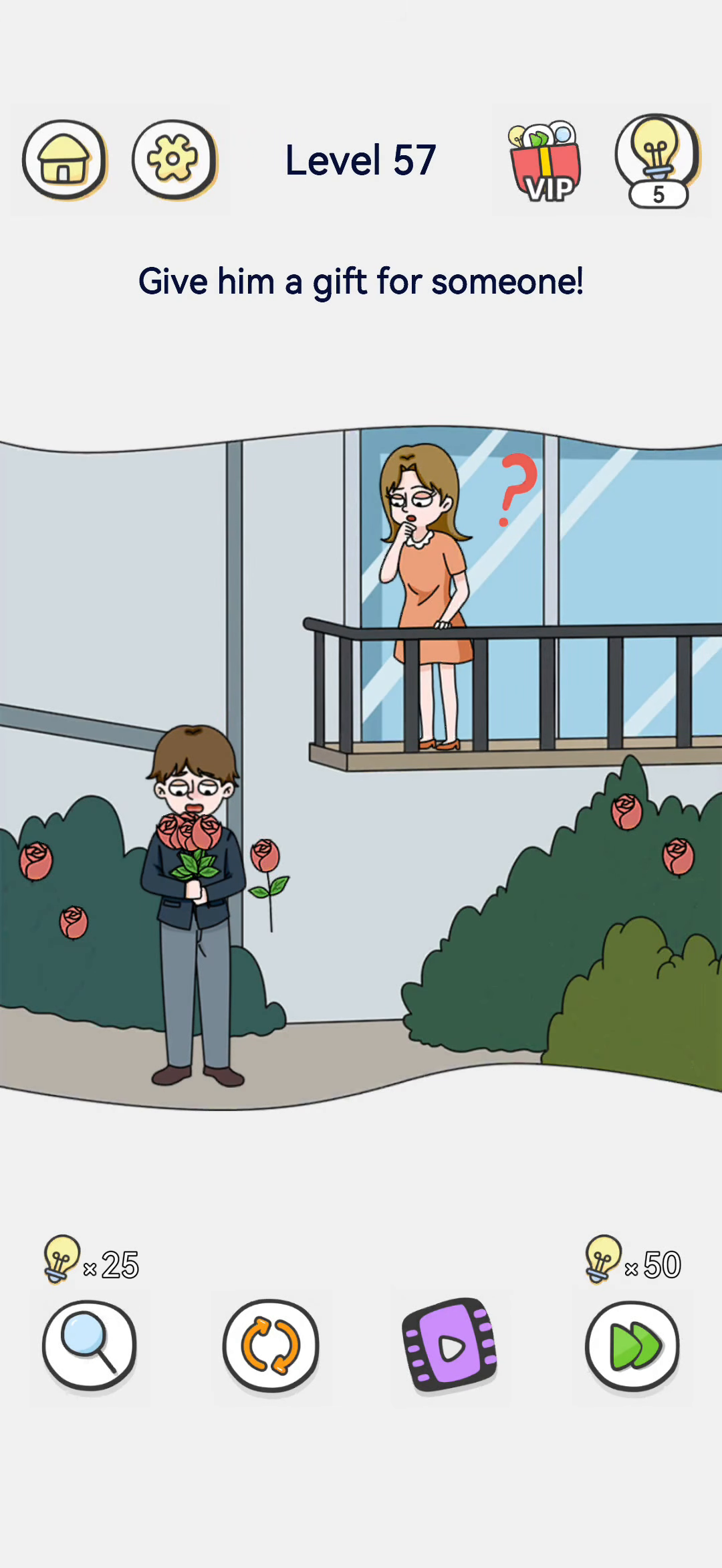 Brain Out 2 level 57 walkthrough key frame 2