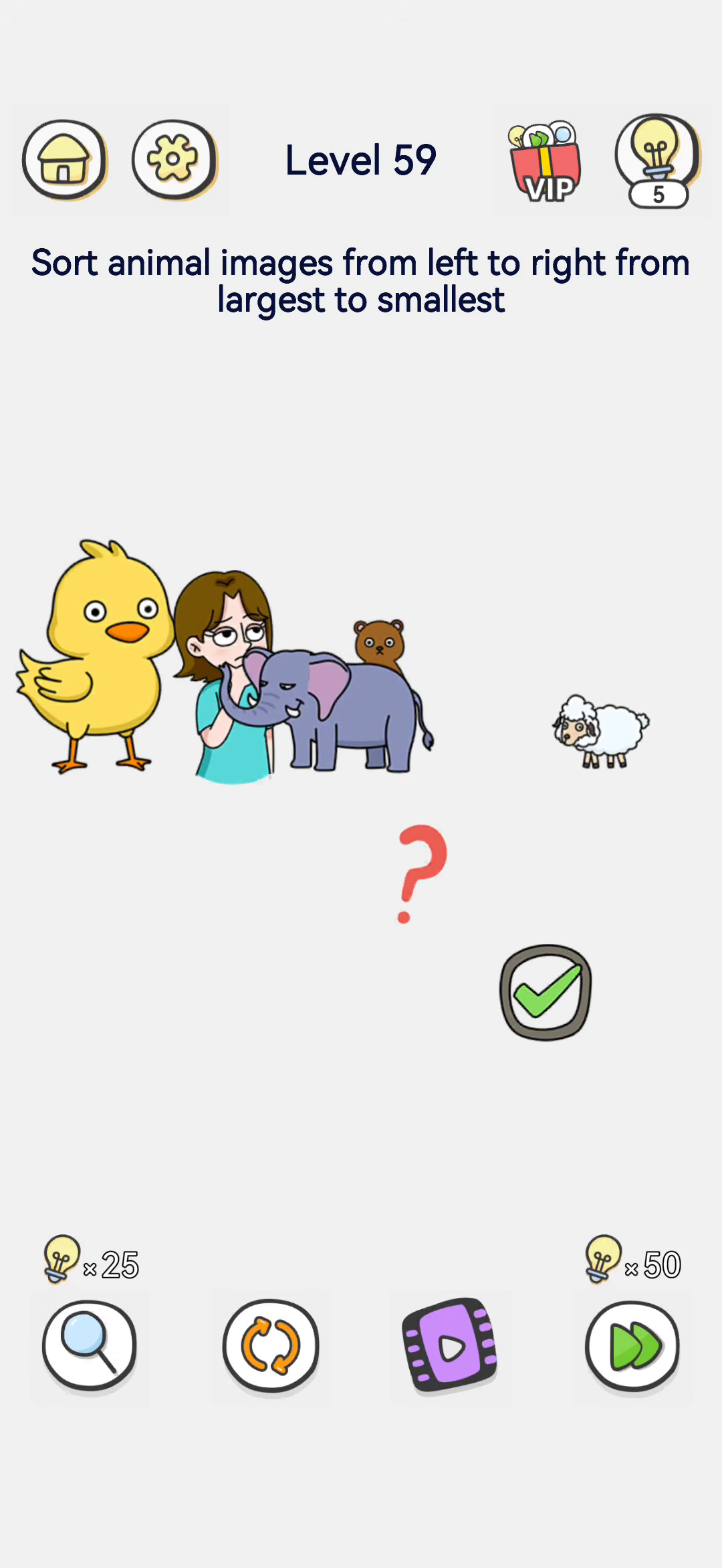 Brain Out 2 level 59 walkthrough key frame 3