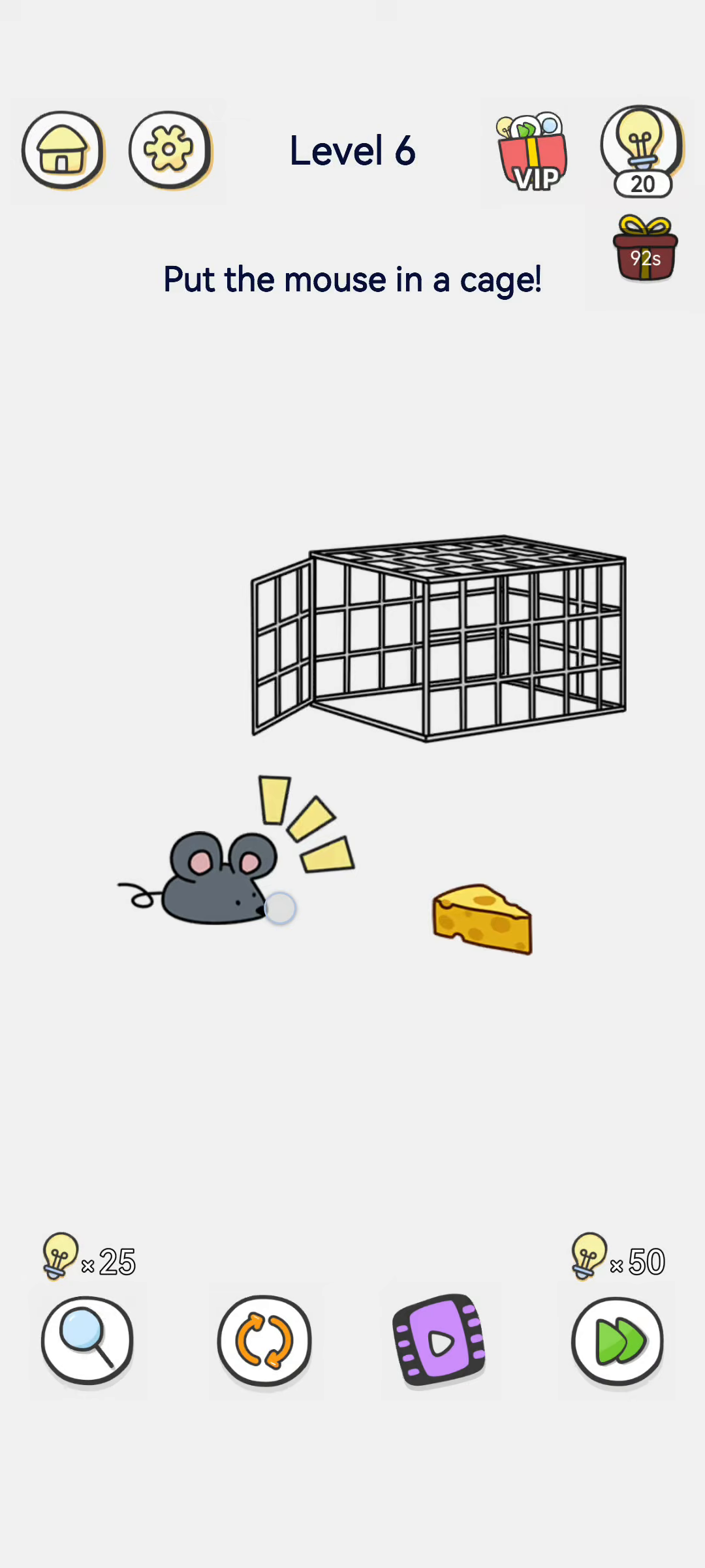 Brain Out 2 level 6 walkthrough key frame 1