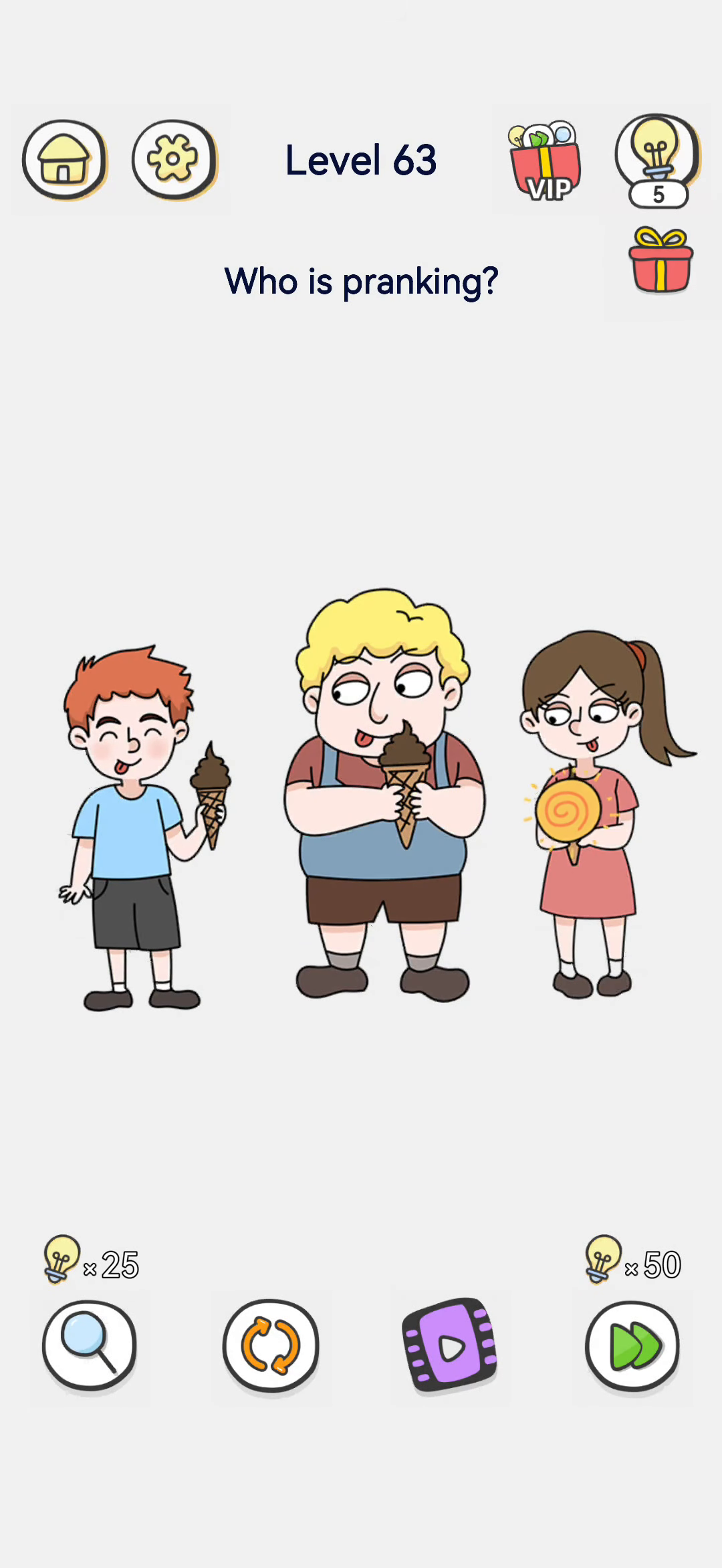 Brain Out 2 level 63 walkthrough key frame 2