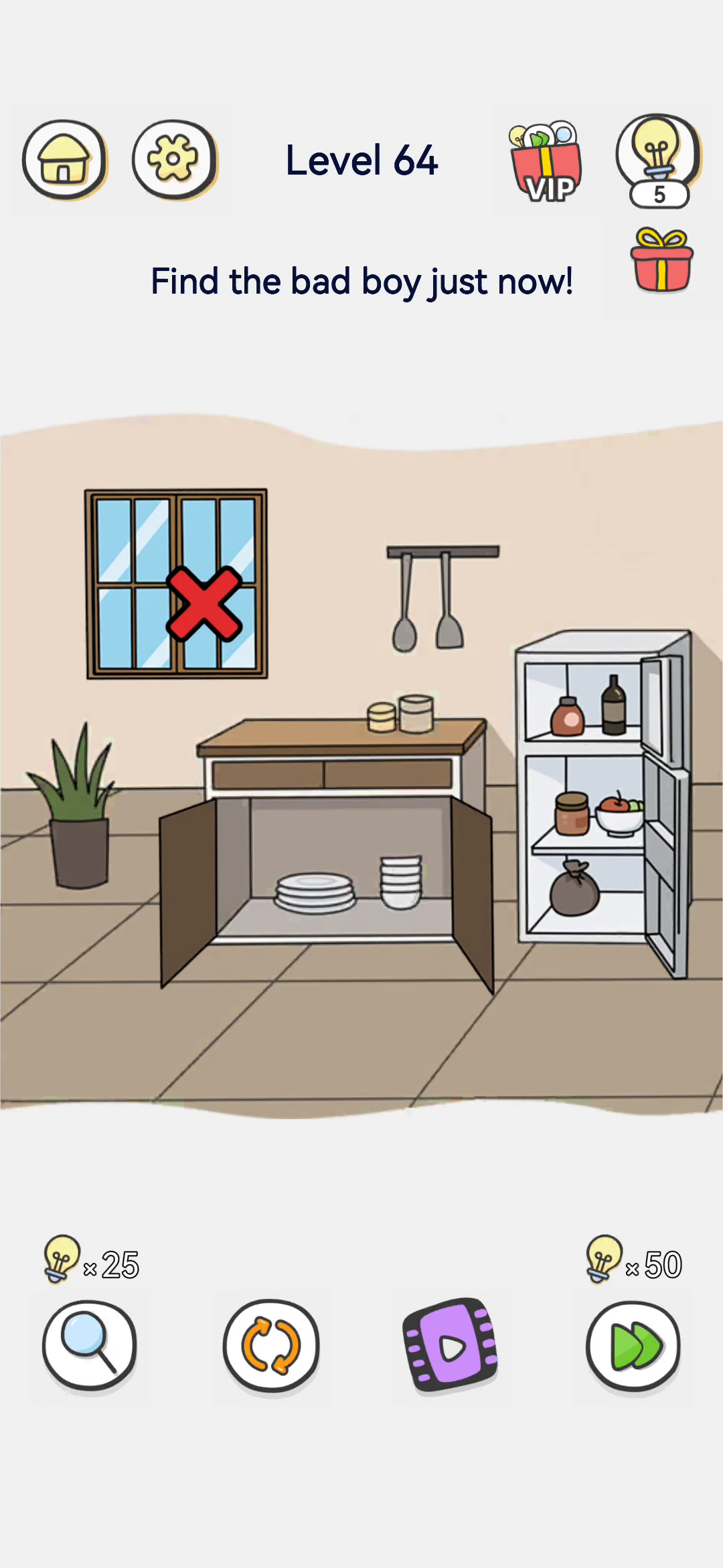 Brain Out 2 level 64 walkthrough key frame 2