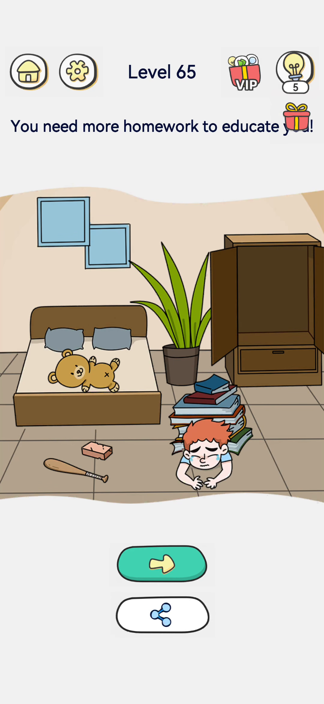 Brain Out 2 level 65 walkthrough key frame 4