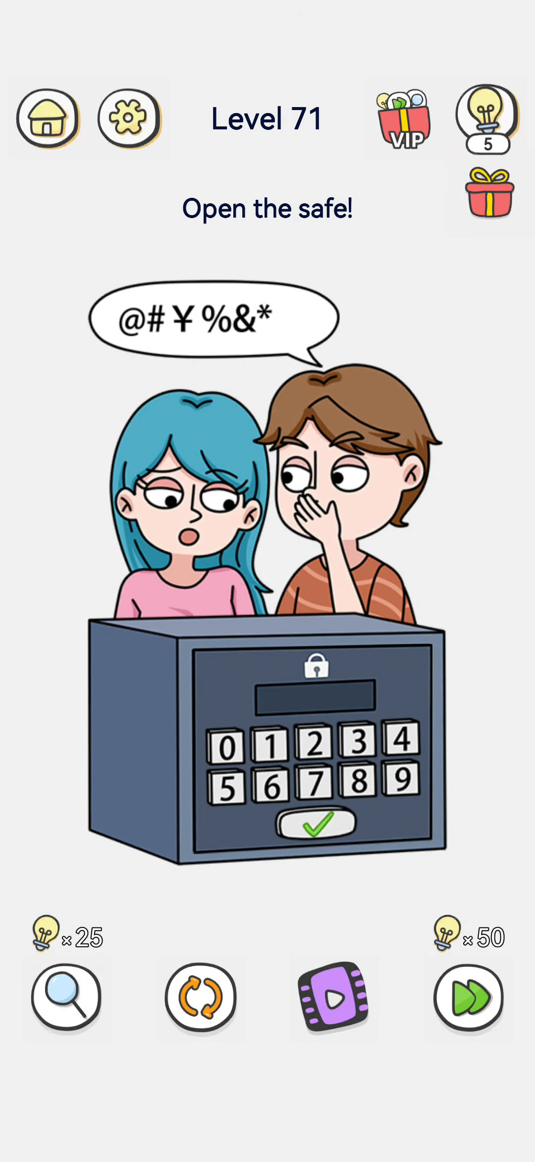 Brain Out 2 level 71 walkthrough key frame 2