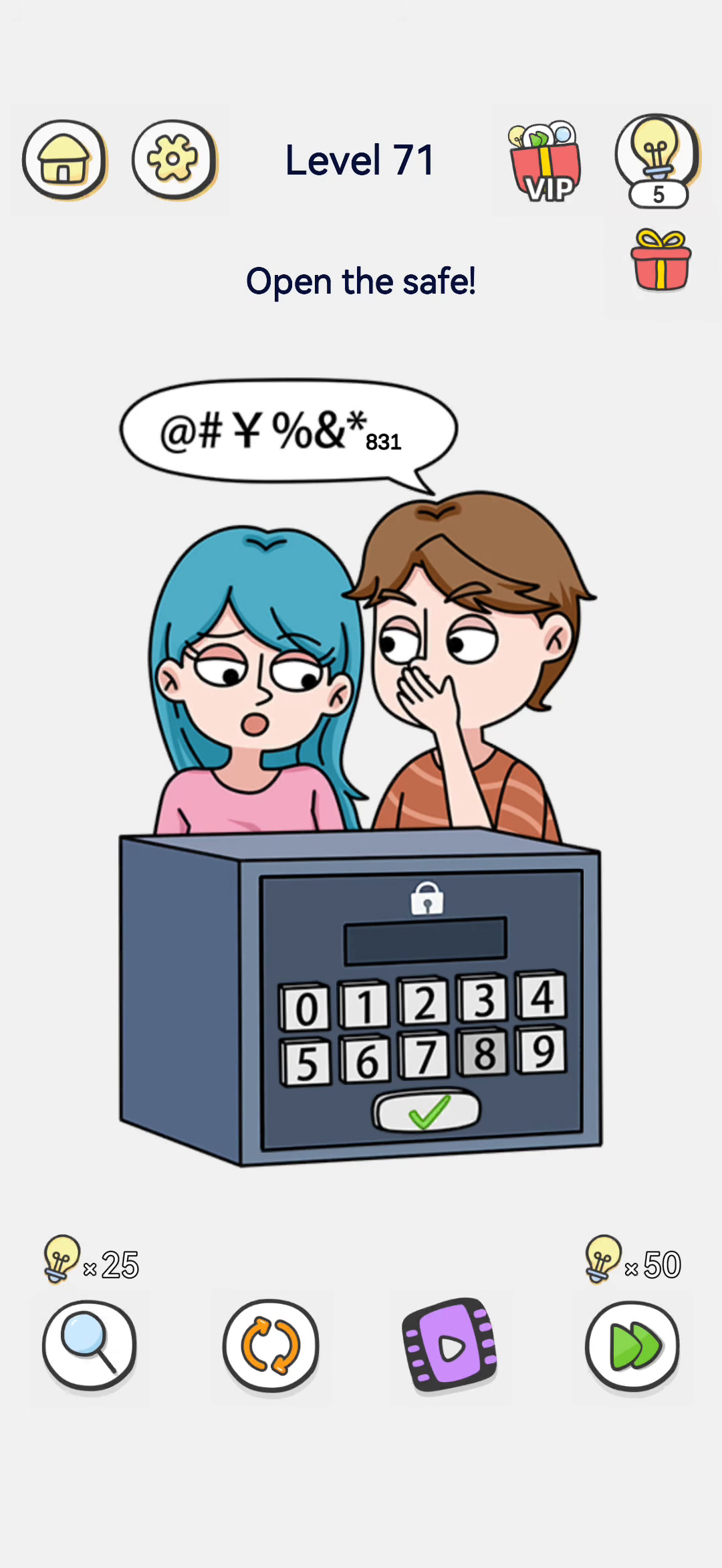 Brain Out 2 level 71 walkthrough key frame 3