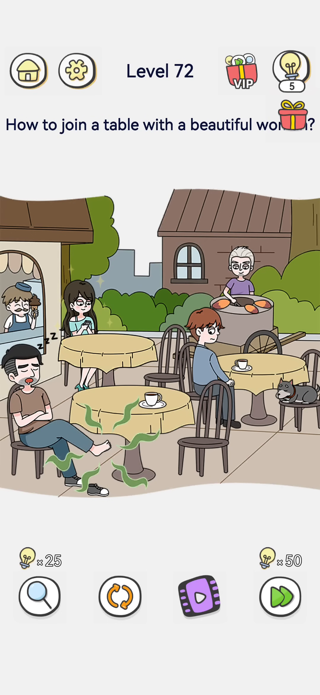 Brain Out 2 level 72 walkthrough key frame 3