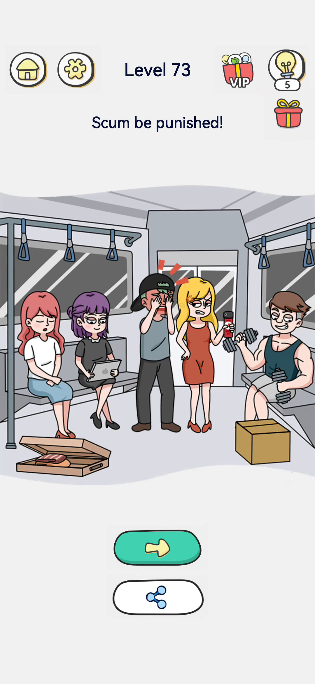 Brain Out 2 level 73 walkthrough key frame 4
