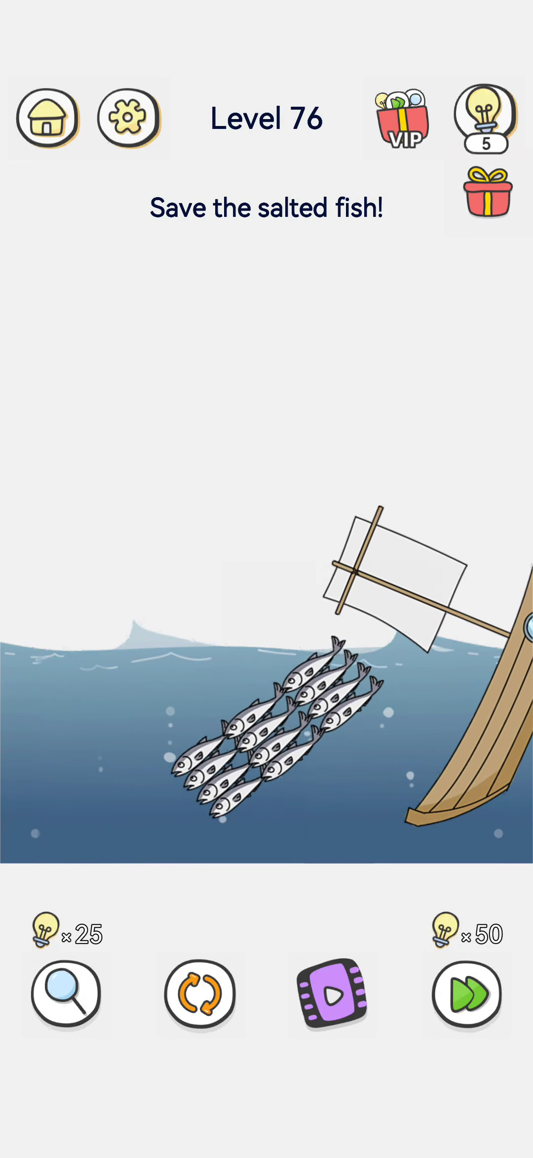 Brain Out 2 level 76 walkthrough key frame 3