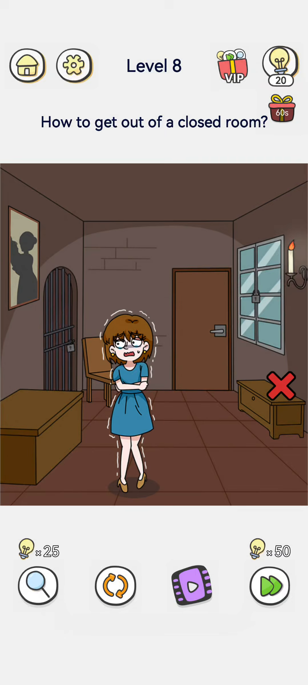 Brain Out 2 level 8 walkthrough key frame 1
