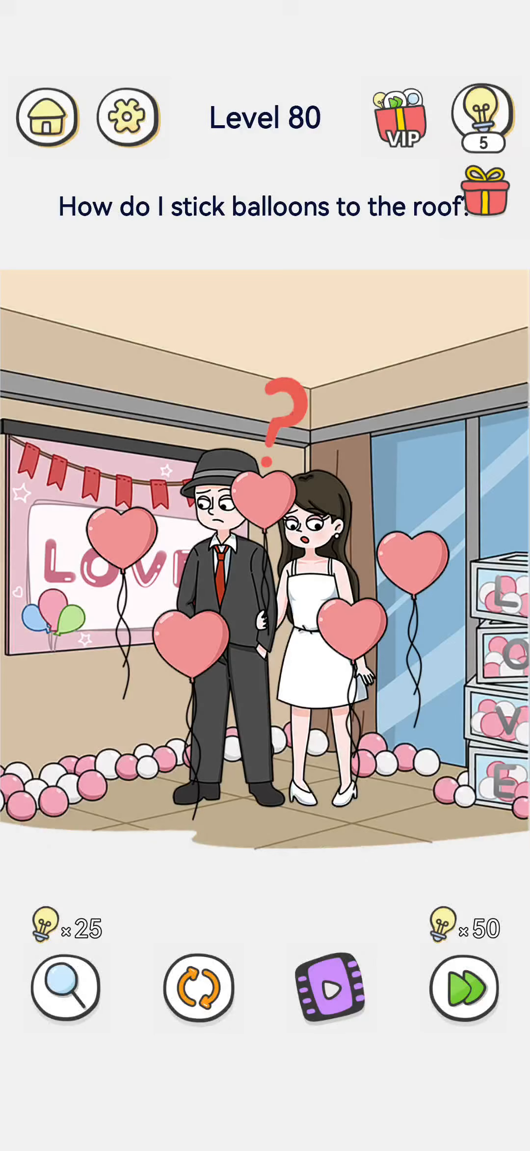 Brain Out 2 level 80 walkthrough key frame 1