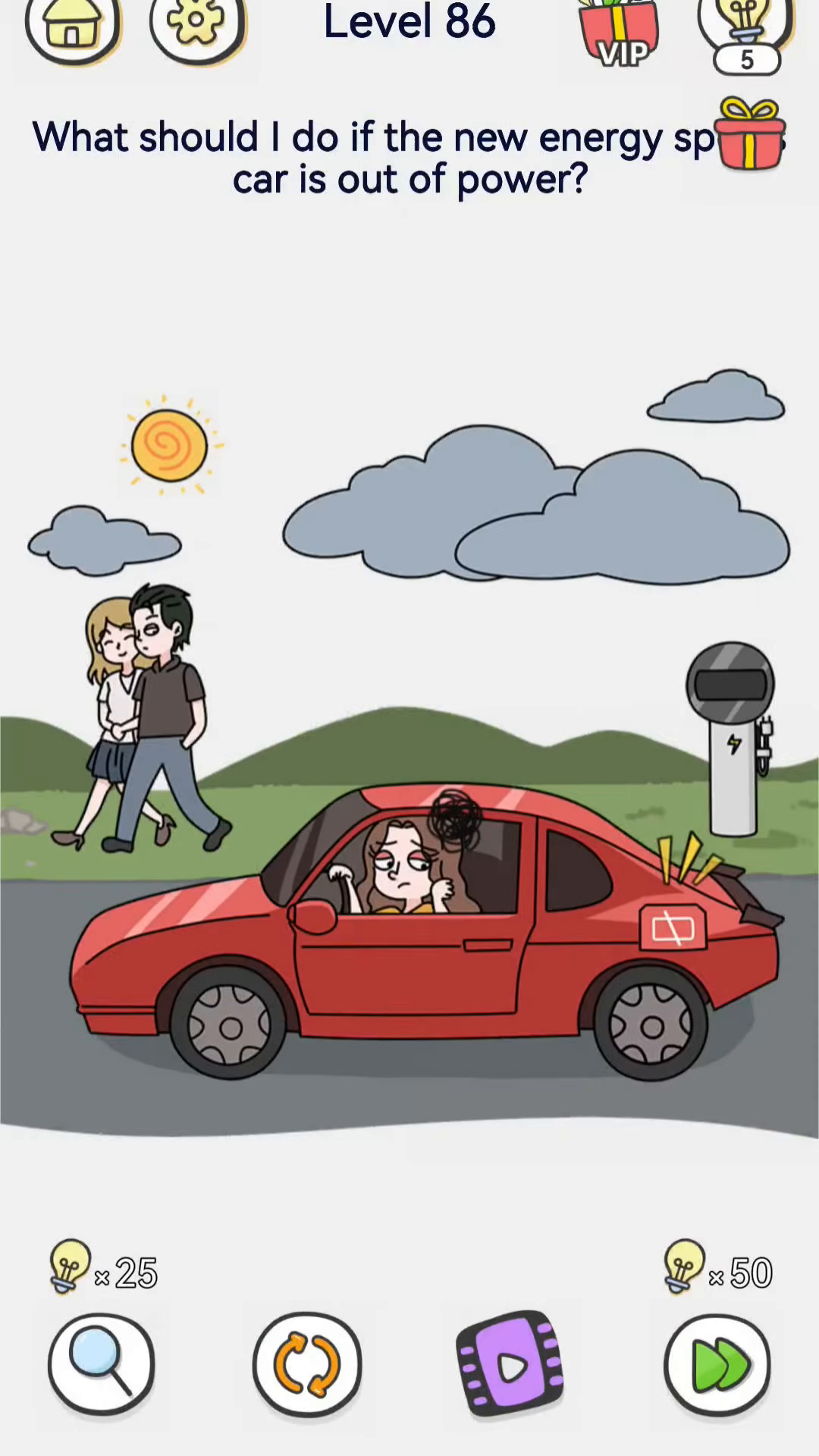 Brain Out 2 level 86 walkthrough key frame 1