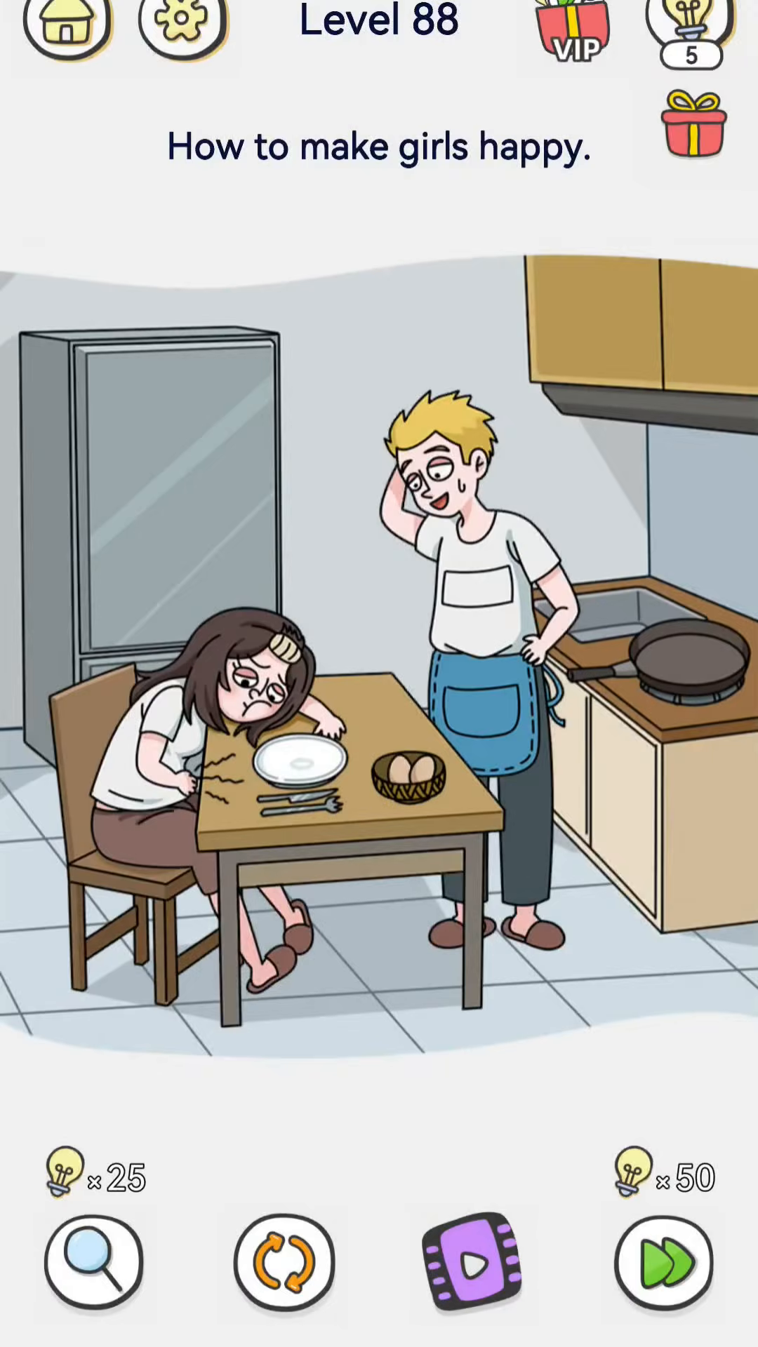 Brain Out 2 level 88 walkthrough key frame 1