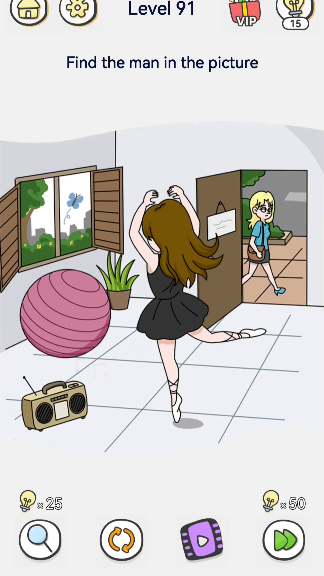 Brain Out 2 level 91 walkthrough key frame 3