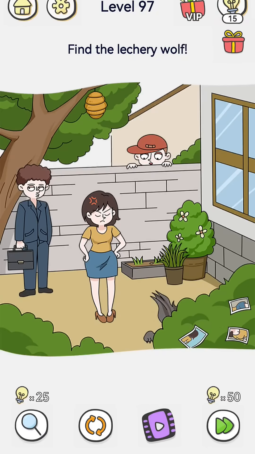Brain Out 2 level 97 walkthrough key frame 2